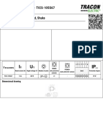 Product Datasheet - Tics-105S67: Panel Mount Socket, Round, Shuko