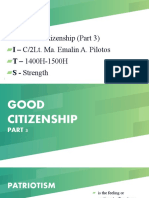 S - Good Citizenship (Part 3) I - C/2Lt. Ma. Emalin A. Pilotos T - 1400H-1500H S - Strength