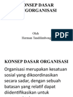 Konsep Dasar Pengorganisasian