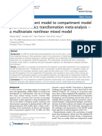 Non-Compartment Model To Compartment Model Pharmacokinetics Transformation Meta-Analysis - A Multivariate Nonlinear Mixed Model