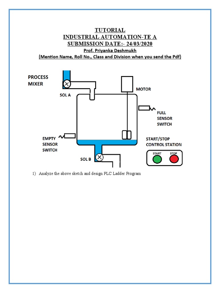 Programmable Logic Controller Tutorial Programs For Practice Pdf