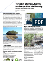Coastal Forest of Shimoni - Sacred Sites As Biodiversity Hotspot (Poster)