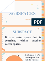 SUBSPACES 2