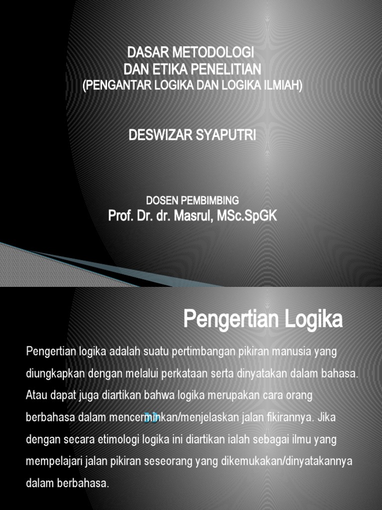 Pengertian Logika
