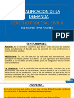 Calificación de La Dda. Auto Admisorio. Emplazamiento. Notificación