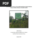 Download Final Report for Survey of Crocodile Population in Kwale District to Reduce Human-wildlife Conflict by GVI Kenya - Conservation and community development SN49773207 doc pdf