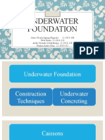 UNDERWATER FOUNDATION TECHNIQUES