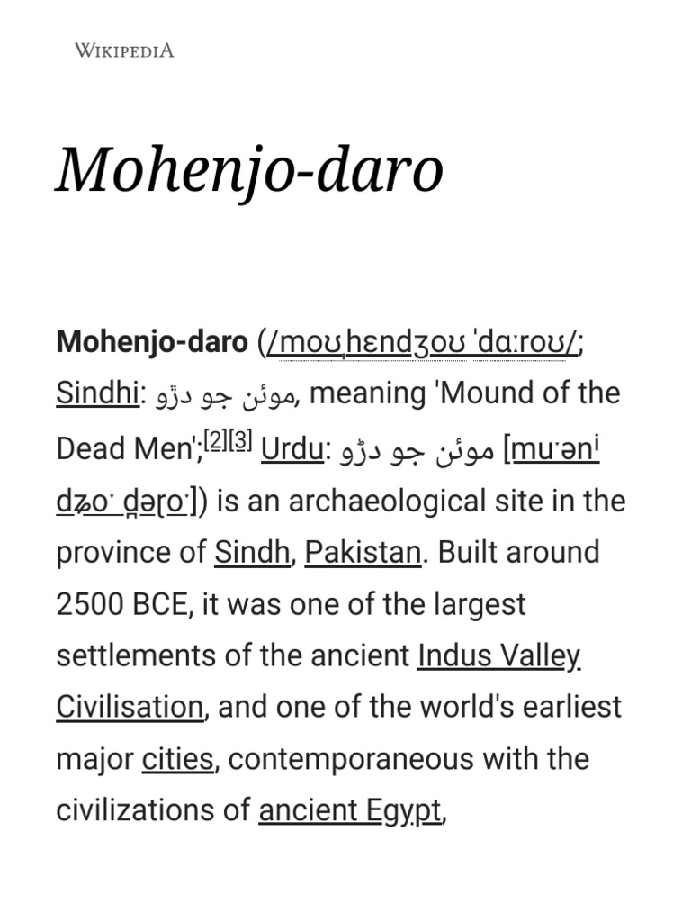 Mohenjo-Daro Wikipedia PDF Archaeology, 50% OFF