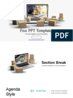 Online Delivery Service PowerPoint Templates