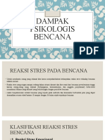 Dampak Psikologis Bencana