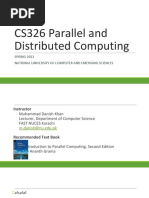 CS326 Parallel and Distributed Computing: SPRING 2021 National University of Computer and Emerging Sciences