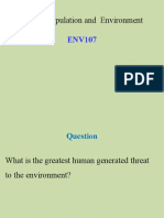 Human Population and Environment