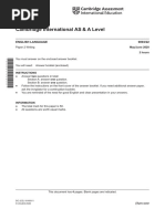 Cambridge International AS & A Level: English Language 9093/22