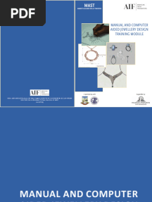 Manual and Computer Aided Jewellery Design Training Module: Market Aligned Skills Training