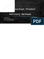 Construction Project Delivery Methods