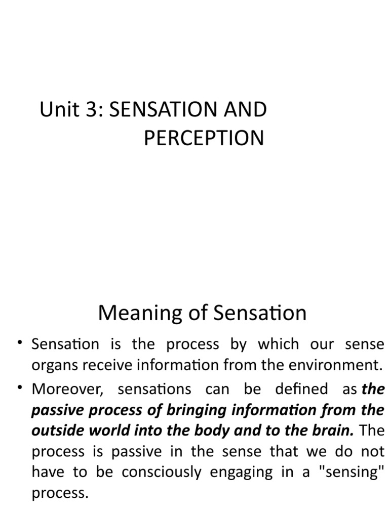Understanding Sensation and Perception | PDF | Senses | Ear