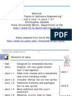 Seminar "Selected Topics in Software Engineering" Christopher Oezbek Freie Universität Berlin, Department of CS