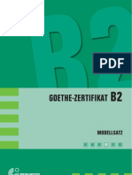 german test level B2 Goethe Zertifikat