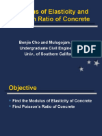 Modulus of Elasticity and Poisson Ratio of Concrete