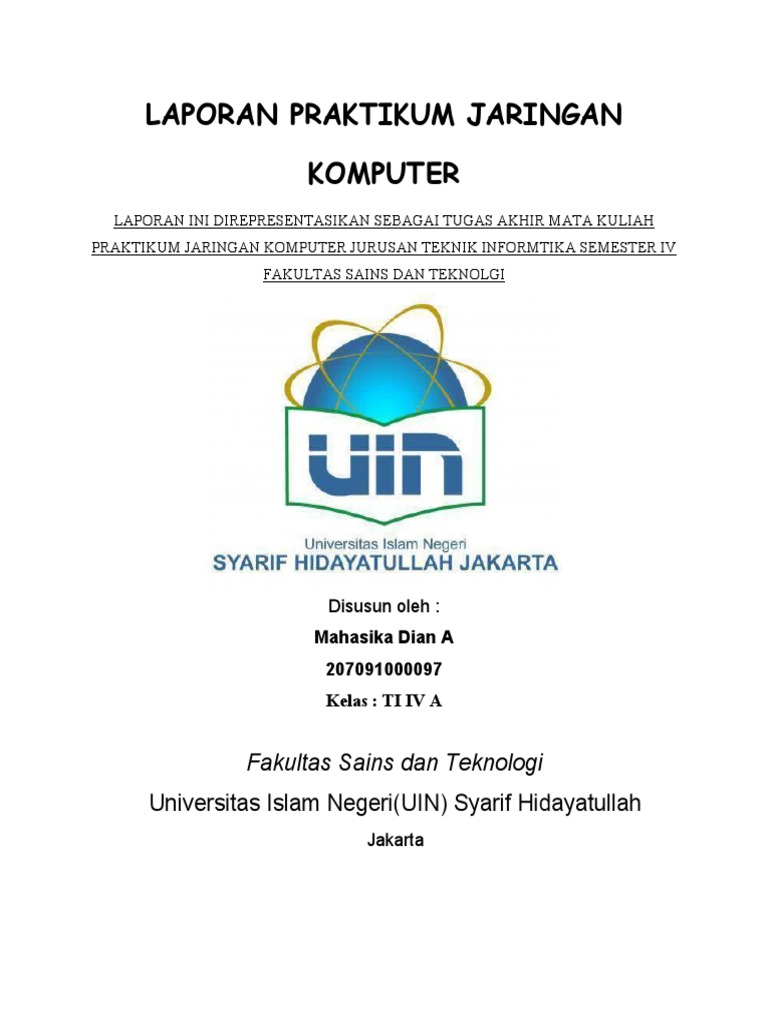 Laporan Praktikum Jaringan Komputer