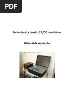 Manual da Fonte de alta tensão CACC
