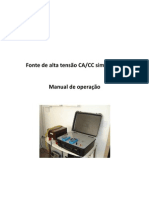 Manual Da Fonte de Alta Tensão CACC