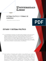 SISTEMA POLÍTICO Y FORMAS DE GOBIERNO Diapositivas