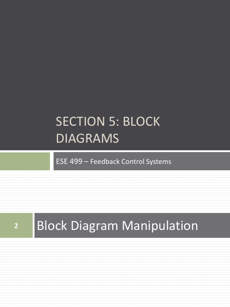 Section 5 Block Diagrams | PDF | Control Theory | Computer Science
