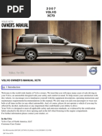 VOLVO XC70 2007 User Manual