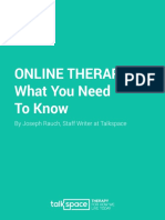 Online Therapy. What You Need To Know