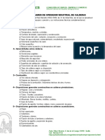 Temario Examen Operador Industrial Calderas