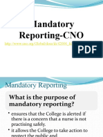 CNO Mandatory Reporting - Student