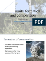 Community Formation and Composition - Lecture