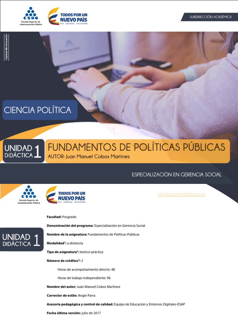 Unidad 1 Fundamentos de Políticas Públicas | PDF | Politica social ...