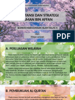 Substansi Dan Strategi Usman Bin Affan Kls 10