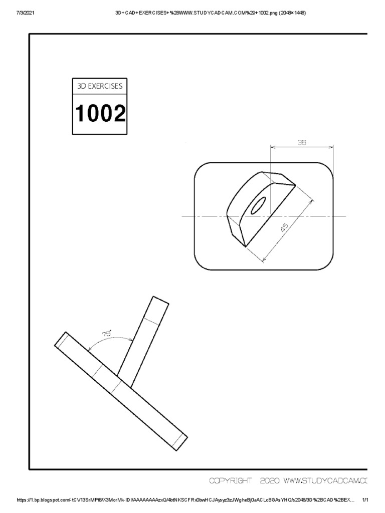 3D CAD Exercises Workbook PDF | PDF | Computers | Technology & Engineering