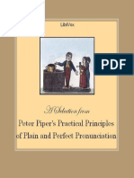 Peter Pipers Practical Principles of Plain and Perfect Pronunciation With Audiobook Recording