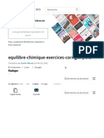 Equilibre Chimique Exercices Corriges Pdf1