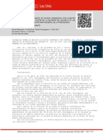 Decreto N°38, 12-06-2012, Estab Norma Emisión Ruidos Generados X Ftes Q Indica