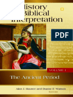 A History of Biblical Interpretation The