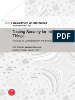 Kim Jonatan Wessel Bjorneset Testing Security For Internet of Things A Survey On Vulnerabilities in Ip Cameras