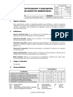 Identificación y Evaluación de Aspectos Ambientales