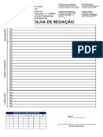 Folha de Redação - 3º Ano