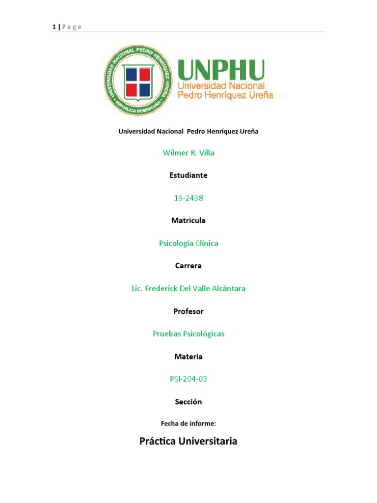 Informe de Prueba TRDA en Psicología | PDF | Inteligencia | Universidad