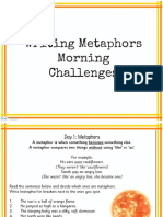T2 E 759 1 Week Y5 Literacy Metaphors Morning Activities PowerPoint
