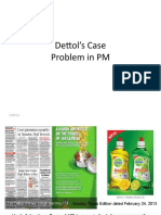 Dettol's Case Problem in PM