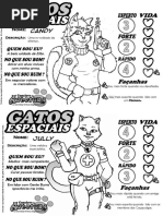 Fichas prontas - Gatos espaciais (tripulação)