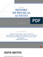 History of Physical Activity: Josh Gordon M.S., CSCS