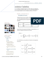 La Mecánica Cuántica_ El análisis de Fourier