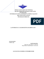 La Informatica y Los Dispositivos de Observacion, Diagnostico, Evaluacion, Intervencion, Diagnostico, Evaluacion, Intervencion.